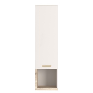 Set living 2 buc. Comoda TV si Dulap perete Norda, Crem, 187x40x58.4 cm - Img 3