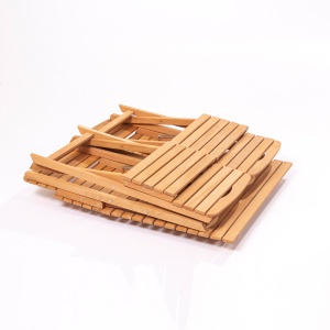 Set masa si scaune de gradina (5 piese) My004 Maro 80x72x60 cm - Img 3