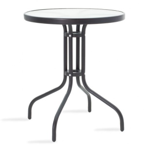 Set Masa si Scaune Gradina Tade-Watson 3 Piese Negru - Img 2