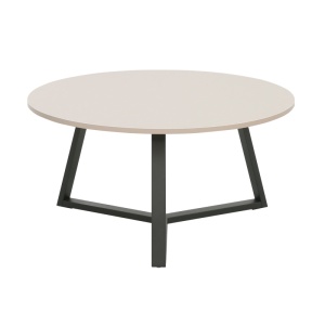 Set masute de cafea din metal, 2 buc, Berton, Cappuccino, 80x80x40 cm - Img 4