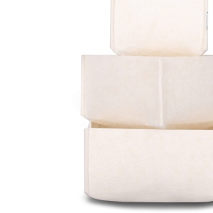 Set organizator de birou din fetru (3 bucati) HMY-6268 Crem 22.5x22.5x10 cm - Img 6