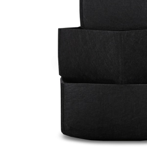 Set organizator de birou din fetru (3 bucati) HMY-6268 Negru 22.5x22.5x10 cm - Img 6
