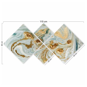 Set tablouri canvas (4 bucati) 4MDF665277676 Multicolor 60x115 cm - Img 3