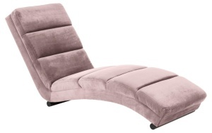 Sezlong Slinky, Roz prafuit, 82x60x170 cm - Img 2