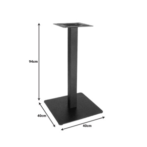 Suport blat masa Batan Pako World Negru 40x40x94 cm - Img 2