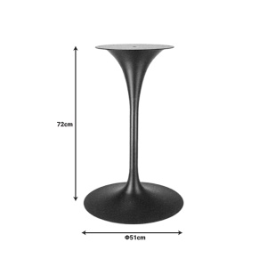 Suport blat masa Martiga Pako World Negru 51x51x72 cm - Img 2