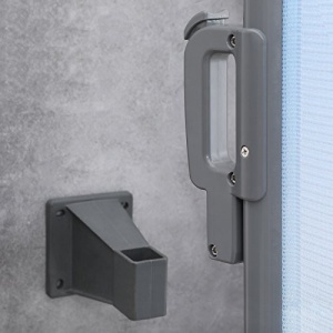 Suport de perete pentru fixarea jaluzelelor, Songmics, Gri, 13x8.2x9.2 cm