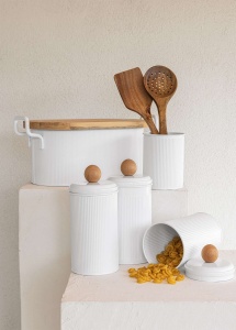 Suport organizator tacamuri STP0012 Alb 10x10x13 cm - Img 3
