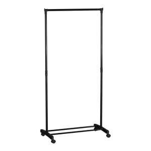 Suport pentru haine, Wizak, Negru, 41.5x74.5x157 cm