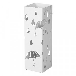 Suport pentru umbrele, Songmics, Alb, 15.5x15.5x49 cm - Img 5