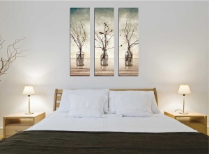 Tablou, 3 bucati CU12 Multicolor 70x20x3 cm - Img 2