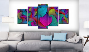 Tablou - Carousel of Colours 200x100 cm - Img 2