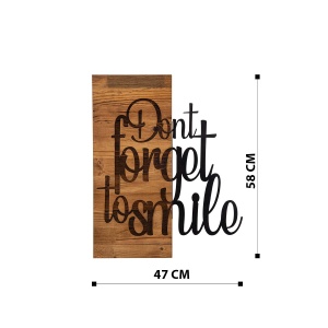 Tablou din lemn si metal Dont Negru 47x58 cm - Img 7