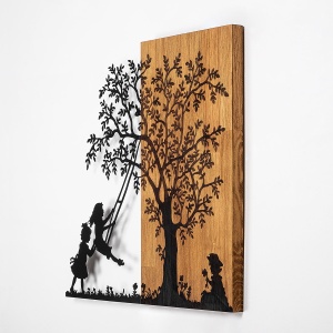 Tablou din lemn si metal The Nuc 58x59 cm - Img 5