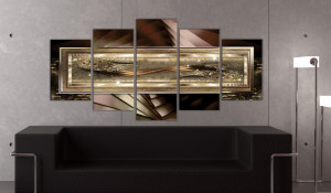 Tablou - Gold thread 200x100 cm - Img 2