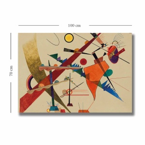 Tablou Rainbow Vista 2 Multicolor 70x100 cm - Img 3