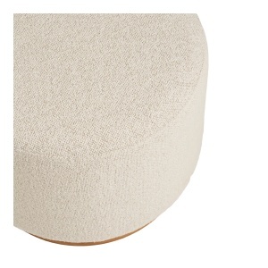 Taburet circular Daisy, Bej, 50x50x41 cm - Img 3
