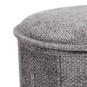 Taburet cu depozitare, Trebia, Pako, Gri 76x38x38 cm - Img 3