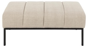 Taburet otoman Caix, Bej, 41x100x61 cm - Img 4
