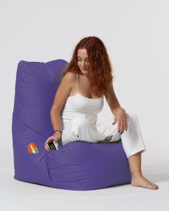 Taburet puf beanbag de gradina Diamond Mov