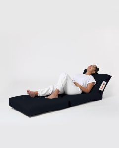 Taburet puf beanbag de gradina Siesta Negru - Img 5
