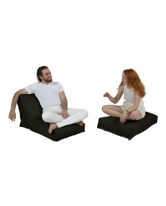 Taburet puf beanbag de gradina Siesta Negru - Img 11