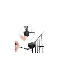 Tarc pentru animale de companie, Songmics, Negru, LPI01H, 143 x 73 x 46 cm - Img 5