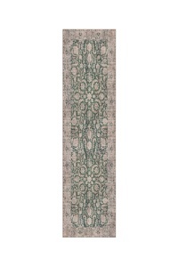 Traversa Beau Floral Verde 60x230 cm, Flair Rugs - Img 2