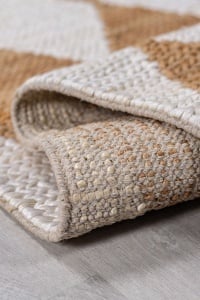 Traversa Effie Diamond Jute Bej deschis 80x230 cm, Flair Rugs - Img 4