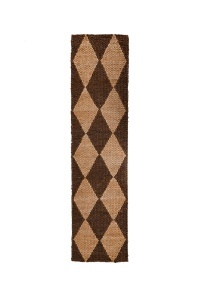Traversa Effie Diamond Jute Maro inchis 60x230 cm, Flair Rugs - Img 2