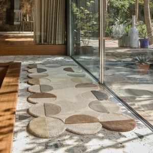 Traversa Mia Scallop Frame Natural 80x230 cm, Flair Rugs