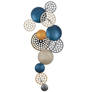 Accesoriu decorativ de perete metalic Bronte Bronz 90x8x42 cm - Img 7