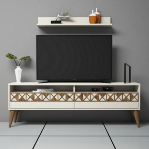 Ansamblu Comoda TV Line Cream - Img 2