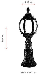 Aplica de perete exterior KOP Maro 60x26 cm - Img 3