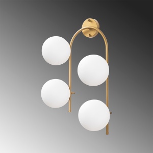 Aplica de perete Jewel Auriu 40x26x62 cm - Img 4