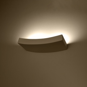 Aplica Hattor din ceramica Alb 36x15x4.5 cm - Img 3