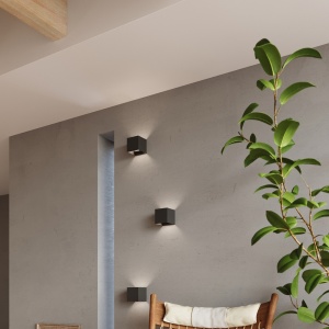 Aplica perete LED Luca Negru 3000K 10x10x10 cm - Img 11