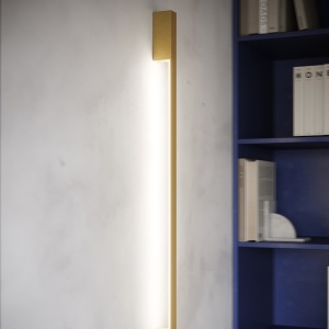 Aplica perete LED Sappo Auriu 3000K 4x6.5x150 cm - Img 12