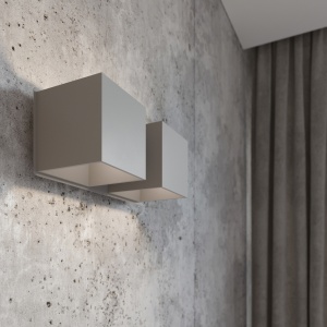 Aplica perete Quad Gri 26x12x11 cm - Img 9