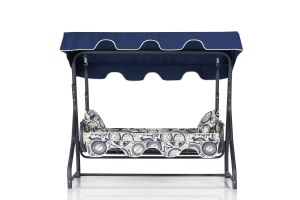 Balansoar cu 3 locuri Olea 6 Multicolor 200x165x110 cm - Img 3