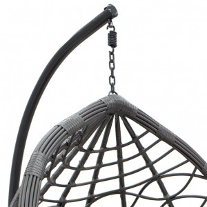 Balansoar de Gradina Hudson Gri 109x100x197 cm - Img 5