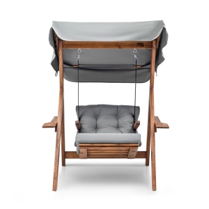 Balansoar Galata Swing S1 Gri 113x195x120 cm - Img 2