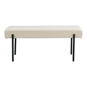 Banca Swindon, Alb, 36x100x42.5 cm - Img 3