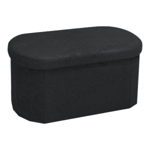 Bancuta hol cufar cu depozitare Ottoman Otto boucle Gri inchis 76x38x38 cm