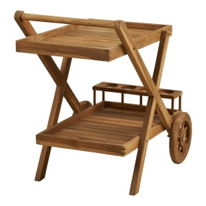 Bar mobil Pasaku, Natural, 50x86x81 cm - Img 2