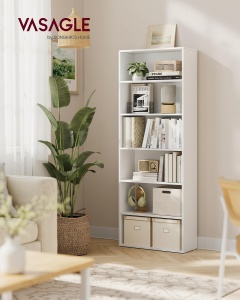 Biblioteca Alb Vasagle 60x24x178.5 cm - Img 2