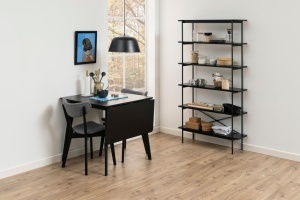 Biblioteca Angus, Negru, 172x94x27 cm - Img 3
