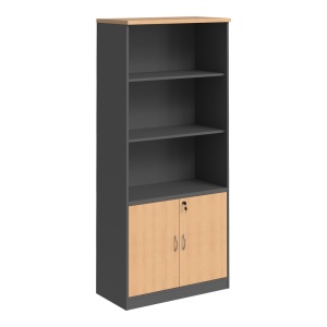 Biblioteca Fesialo, Antracit, 80x40x180 cm - Img 3