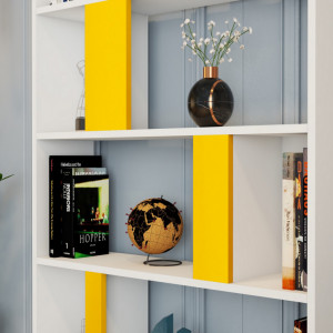 Biblioteca Lima - Alb, Yellow - Img 3