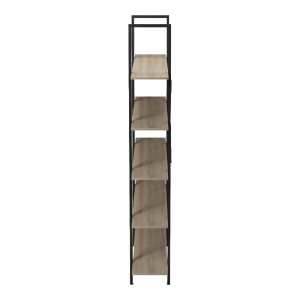 Biblioteca, Loftie, Negru, 28x126x165 cm - Img 5